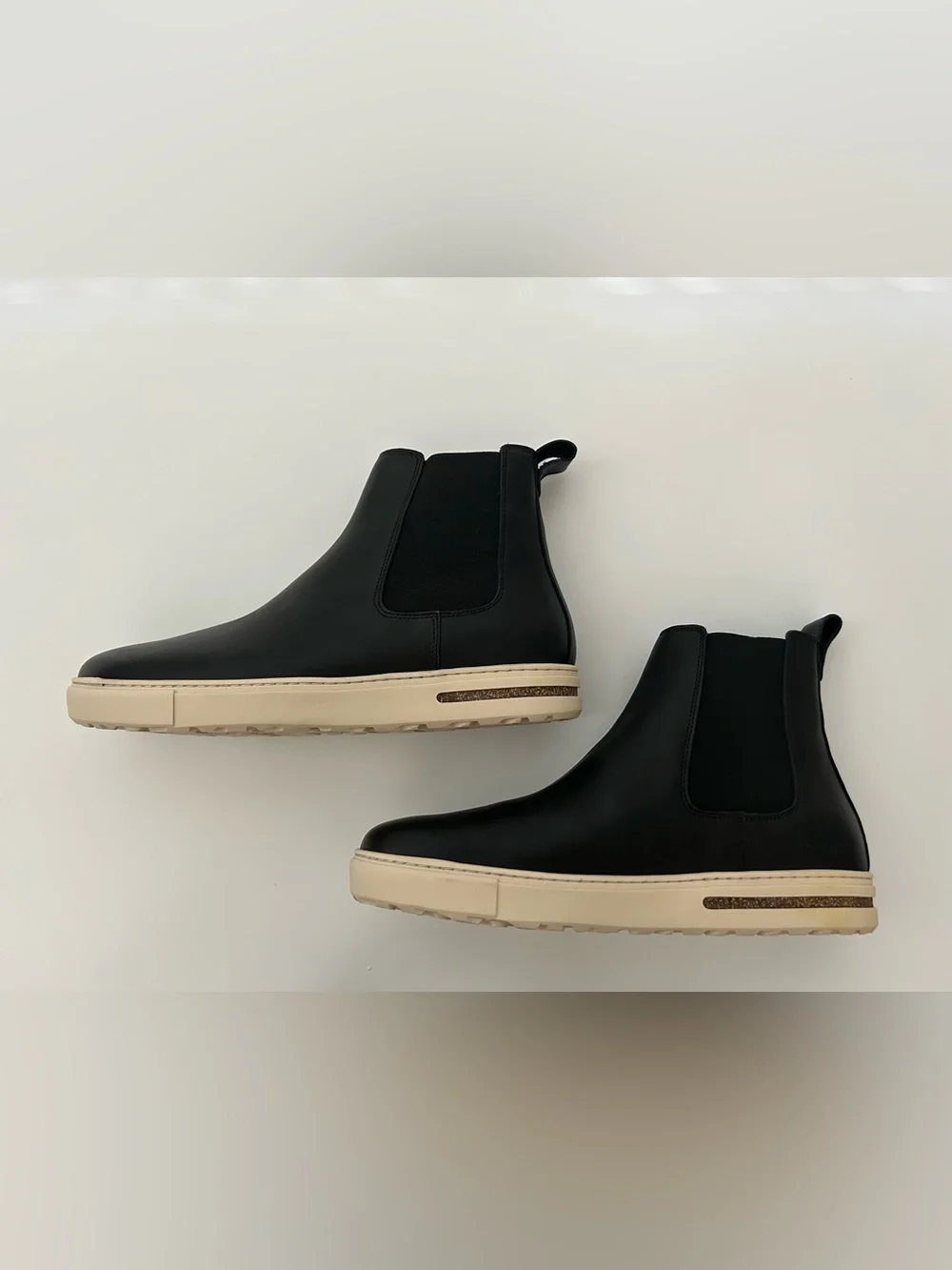 Birkenstock Bend Chelsea Boots Unisex Black Leather Pull On EU 43 Narrow $175
